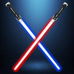 2 miecze świetlne Star-Wars,  możliwość złączenia w jeden