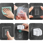 WIESZAK SAMOPRZYLEPNY UCHWYT NA SZCZOTKĘ MOPA KIJA BEZ WIERCENIA ŚCIENNY