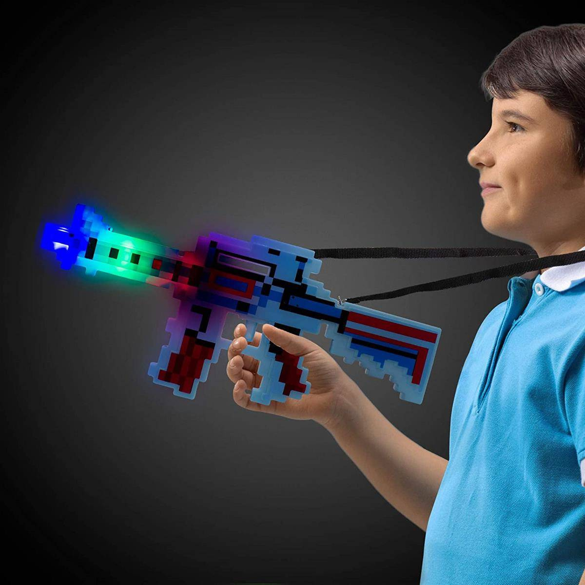 MINECRAFT Zestaw Karabin + Miecz + Kilof + Pistolet Pixel