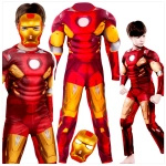 STRÓJ IRONMANA KOSTIUM IRON MAN GRUBY Z MIĘŚNIAMI rozmiar M
