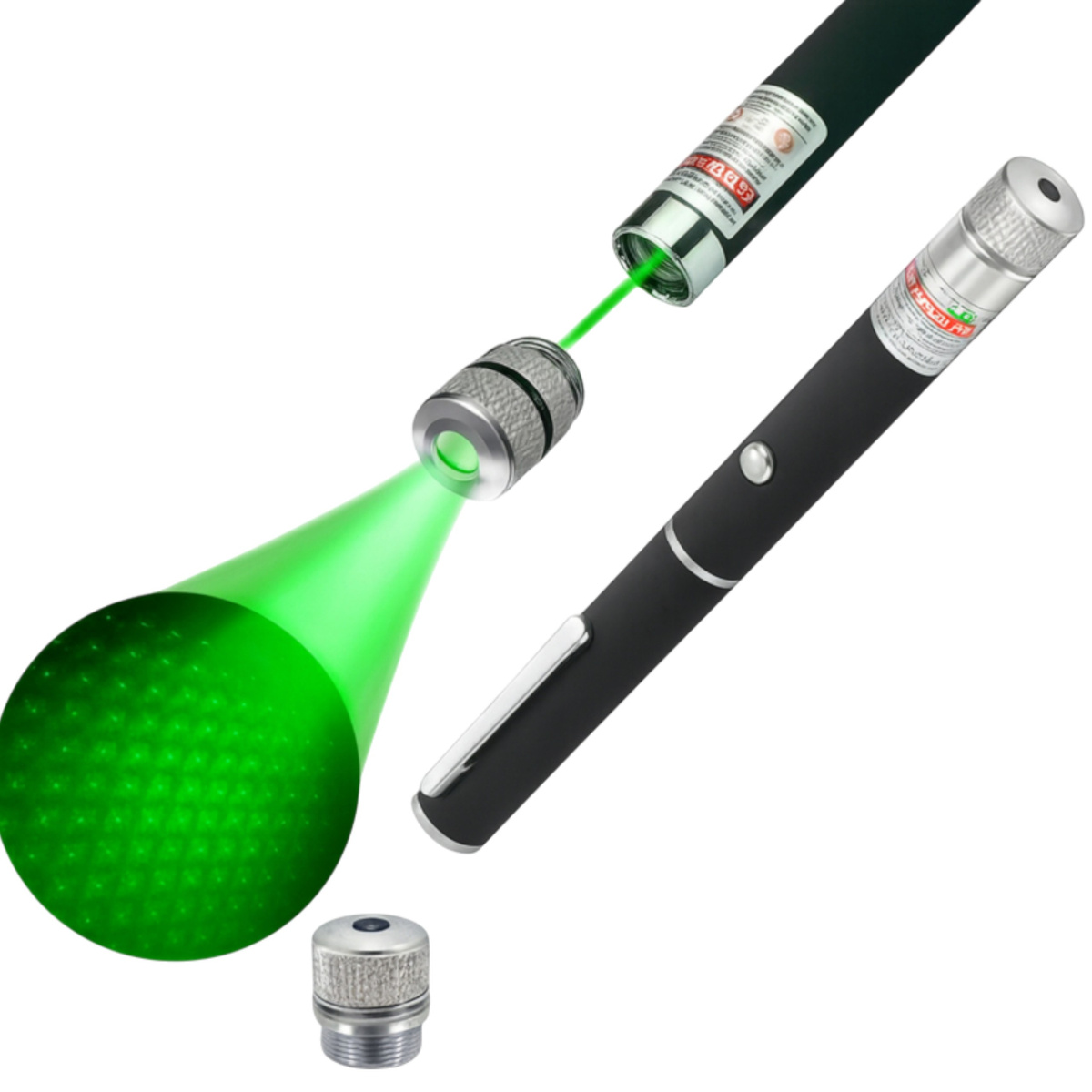 LASEROWY POINTER ZIELONY DLA KOTA I PREZENTACJI WSKAŹNIK ASTRONOMICZNY LED