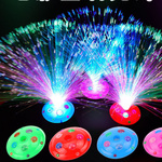 LAMPKA UFO LED FIBER LAMPA ŚWIATŁOWODOWA LED NA BATERIE ZMIENIAJĄCA KOLOR