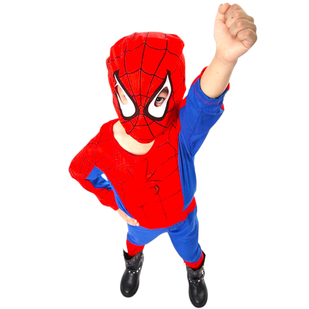 SPIDERMAN - STRÓJ DLA CHŁOPCA + MASKA rozmiar L 122-128