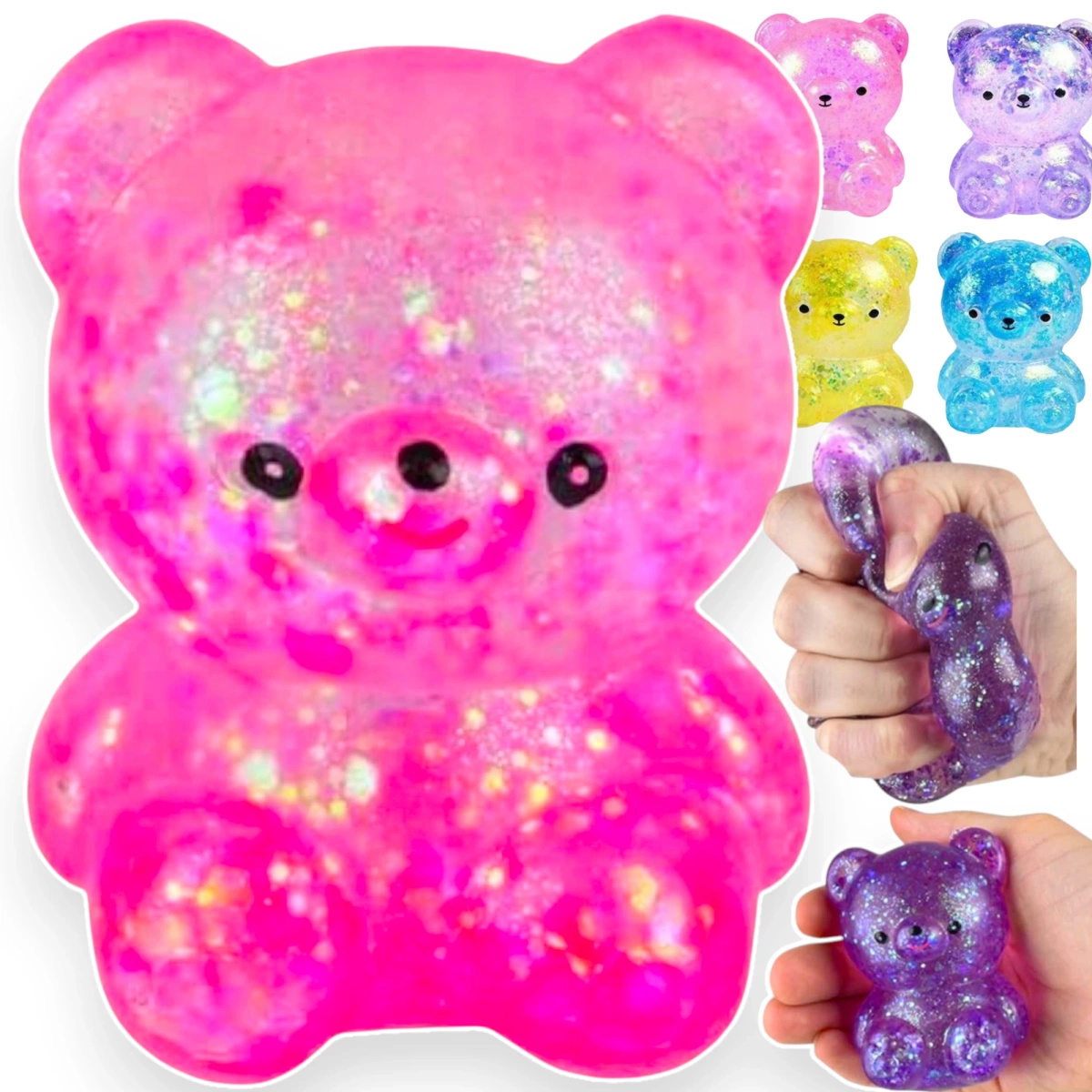 ZABAWKA ANTYSTRESOWA GNIOTEK MIŚ ANTYSREWSOWY DO REHABILITACJI GALAXY SLIME