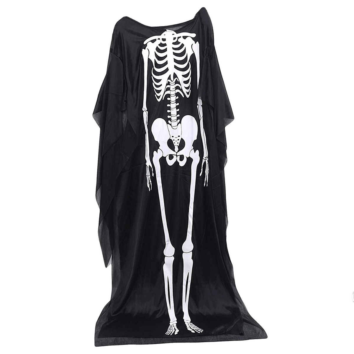 STRÓJ NA HALLOWEEN - KOŚCIOTRUP SZKIELET SZKIELETOR + MASKA KRZYK DUCH