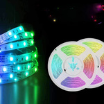 TAŚMA LED KOLOROWA WODOODPORNA 5M OŚWIETLENIE RGB KOLOROWA +  PILOT