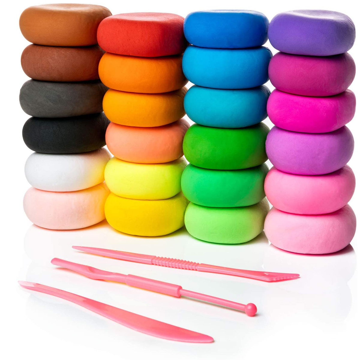 Magic Clay Magiczna Piankolina Sensoryczna 24 kolory + Duże pudełko