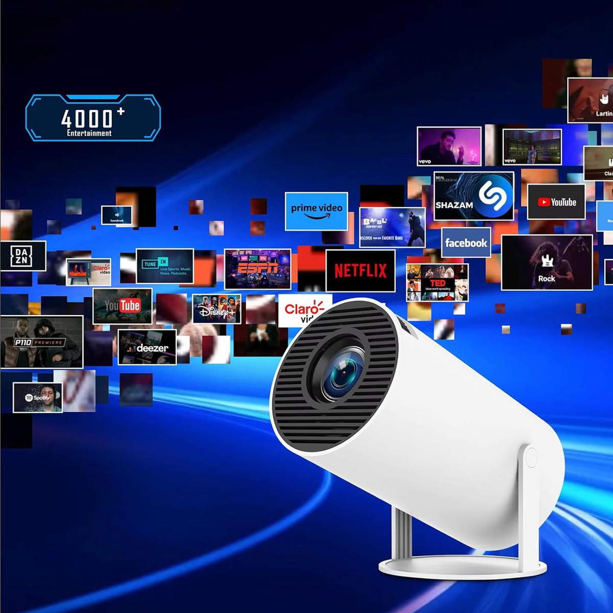 MEGA ZESTAW PROJEKTOR RZUTNIK ANDROID + KONSOLA RETRO 2x PAD 