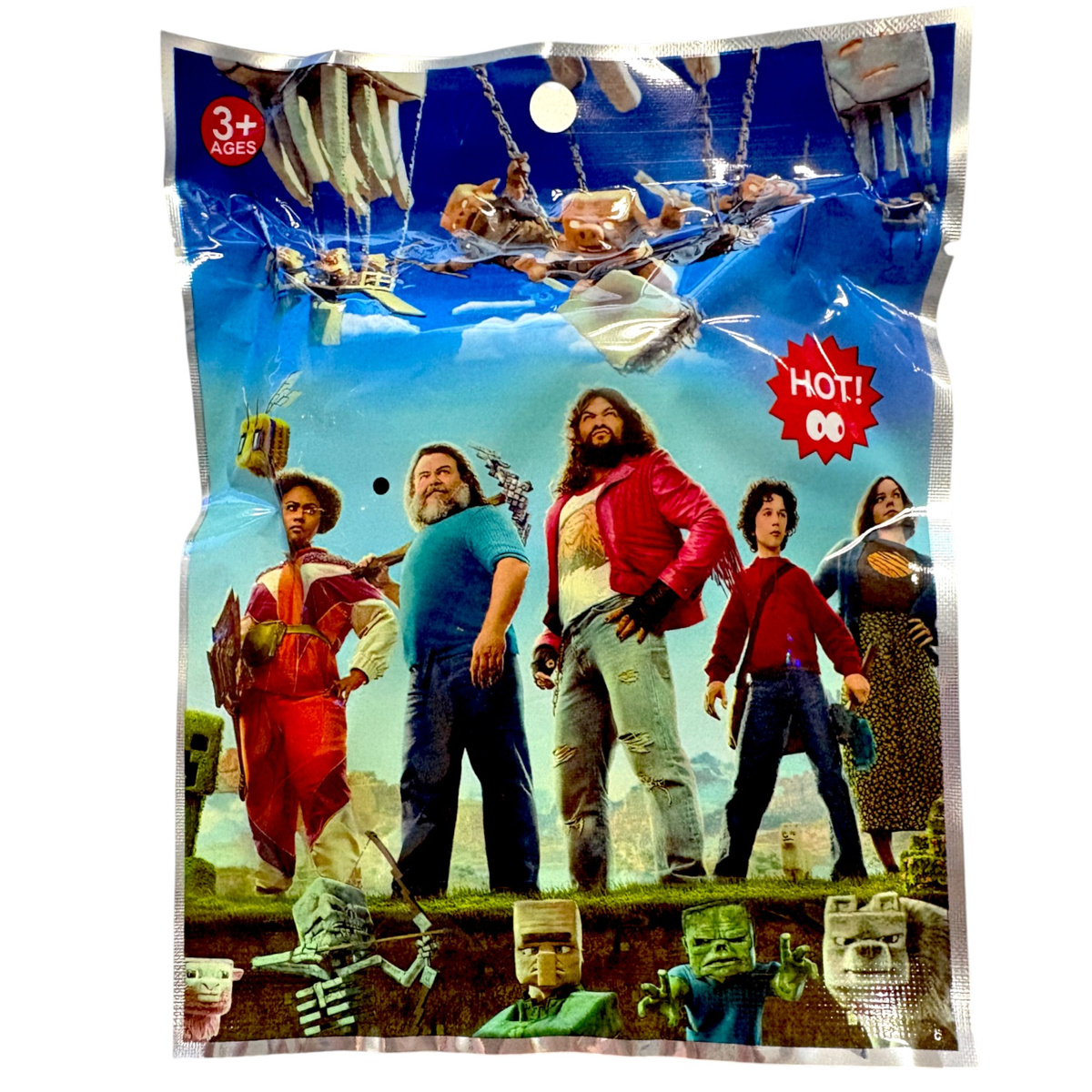 MINECRAFT SASZETKA NIESPODZIANKA 3 KARTY KOLEKCJONERSKIE + FIGURKA Z GRY