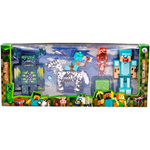 FIGURKI MINECRAFT DUŹY ZESTAW FIGUREK DO ZABAWY FIGURKA STEVE WARDEN 5 SZT