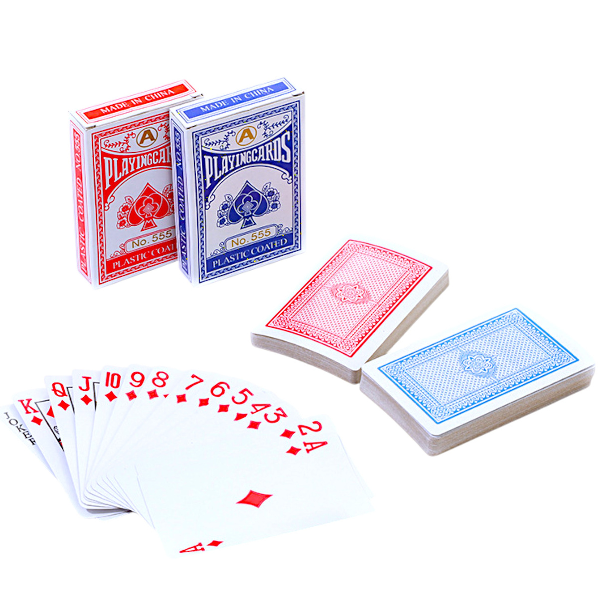 KARTY DO GRY W POKERA MAKAO 54 SZTUK RODZINNA GRA KARCIANA TALIA KART