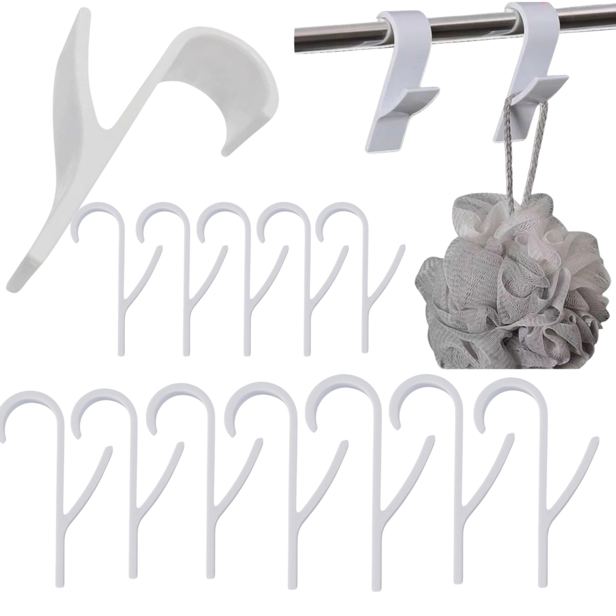 HACZYK NA GRZEJNIK WIESZAK ŁAZIENKOWY UCHWYT DO KALORYFERA ZESTAW 12 SZTUK