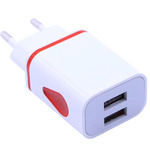 UNIWERSALNA ŁADOWARKA KOSTKA USB 2.A 5V ŁADOWARKA SIECIOWA DWA WYJŚCIA USB