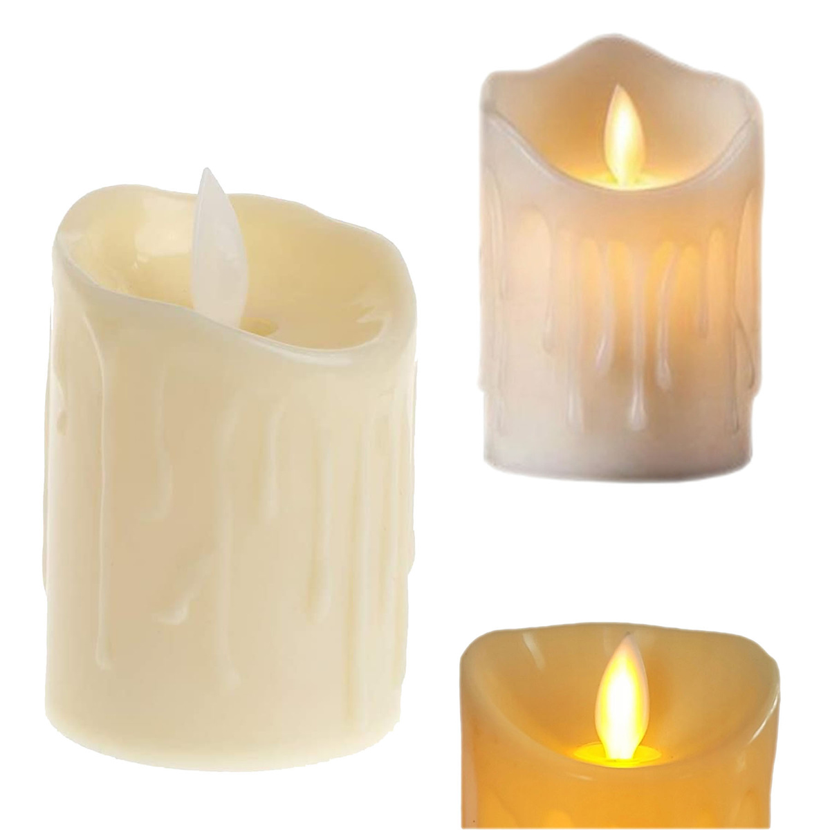 Świeczka elektryczna wkład LED 8 cm