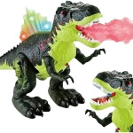 DINOZAUR - FIGURKA TYRANOZAUR ZIELONY DINOZAUR ZABAWKA INTERAKTYWNA