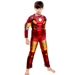 STRÓJ IRONMANA KOSTIUM IRON MAN GRUBY Z MIĘŚNIAMI rozmiar S