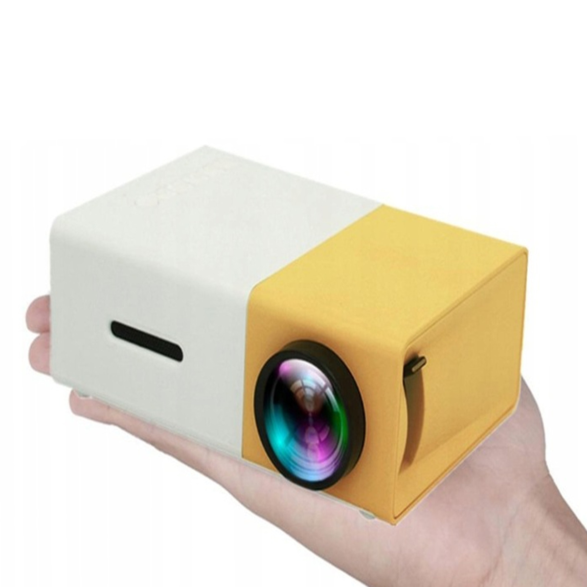 PRZENOŚNY MINI RZUTNIK PROJEKTOR LED FULL HD PRO KINO W DOMU FILMY BAJKI YH300 PRO