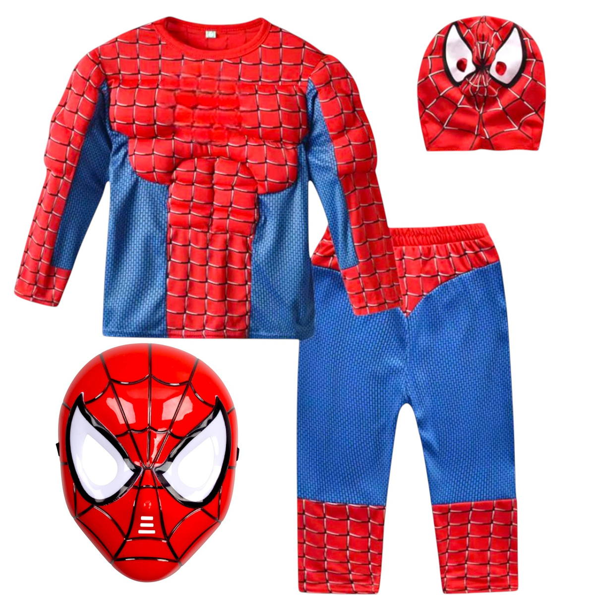 SPIDERMAN - STRÓJ DLA DZIECI + MASKA rozmiar M