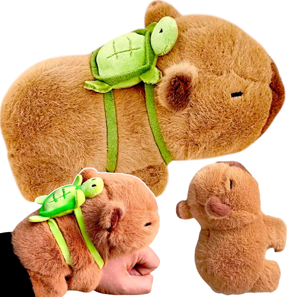 KAPIBARA - MASKOTKA CAPYBARA NA RĘKE OPASKA PRZYTULANKA 2W1