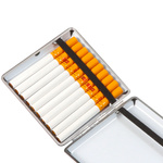 ETUI NA PAPIEROSY ELEGANCKA PAPIEROŚNICA NA 20 PAPIEROSÓW EKOSKÓRA METAL
