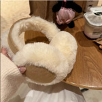 NAUSZNIKI ZIMOWE Z FUTERKIEM OPASKA NA USZY MIĘKKIE FUTERKOWE CIEPŁE