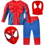 SPIDERMAN - STRÓJ DLA DZIECI + MASKA rozmiar M