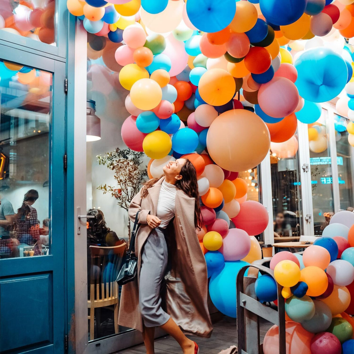 ZESTAW KOLOROWYCH BALONÓW URODZINOWYCH 8szt. NA URODZINY IMPREZĘ