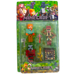 MINECRAFT ZESTAW FIGUREK 6w1 FIGURKI Z GRY VILAGER ALEX DUŻY ZESTAW 6w1