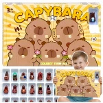FIGURKA KAPIBARA ZESTAW FIGUREK NIESPODZIANKA CAPYBARA 24 SZTUKI KOLEKCJA