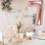 Balon Foliowy Cyfra 7 Rose 100cm