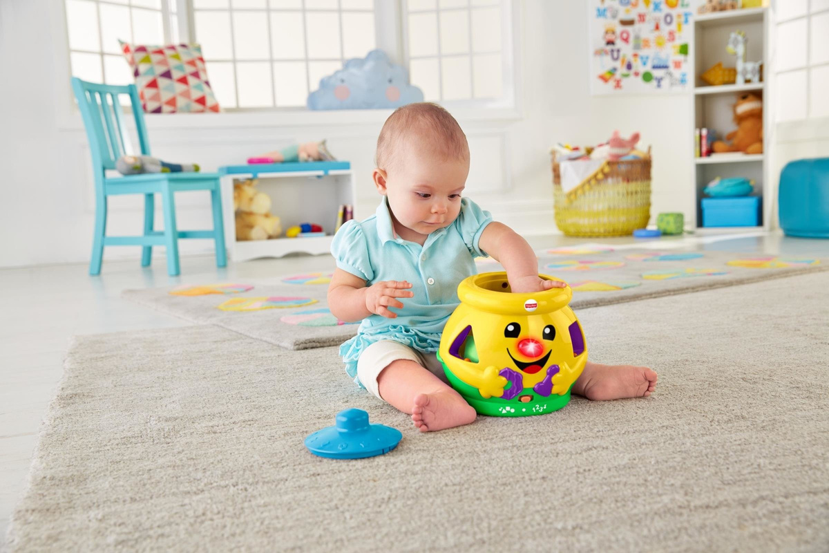 FISHER PRICE Garnuszek na klocuszek