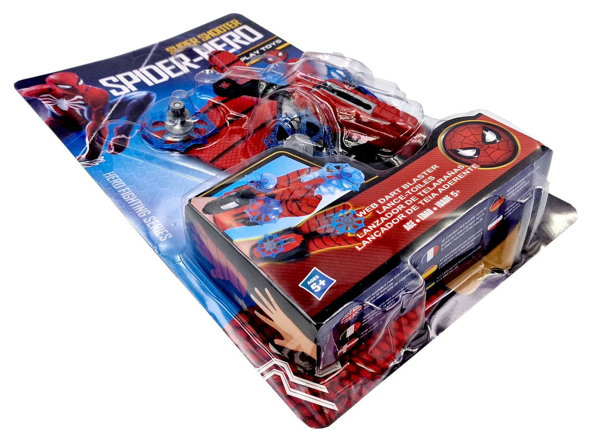 SPIDERMAN Rękawica Wyrzutnia Sieci + strzałki