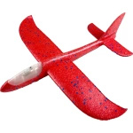 SAMOLOT ZE STYROPIANU STYROPIANOWY RZUTKA DUŻY 47CM LATAJĄCY ŚWIECĄCY LED