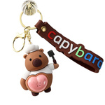 KAPIBARA - FIGURKA BRELOCZEK ŚWIECĄCY 7cm CAPYBARA BRELOK ZAWIESZKA  SMYCZ