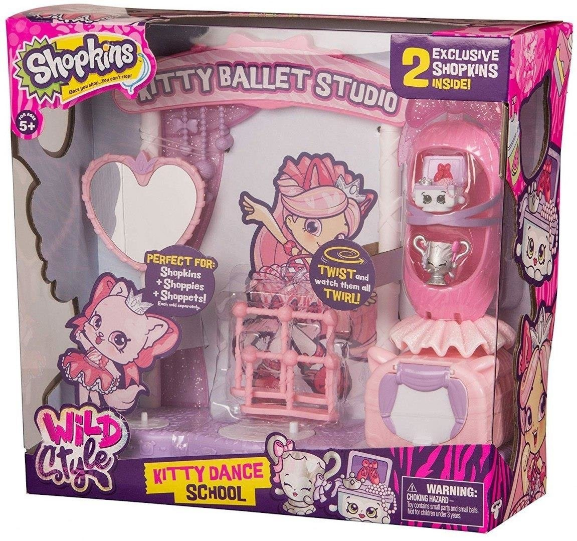 SHOPKINS - FIGURKI ZESTAW WILD STYLE STUDIO TAŃCA KITTY SERIA 9
