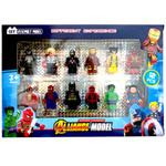 FIGURKI AVENGERS DUŻY ZESTAW 12w1 FIGURKA SPIDERMAN BATMAN HULK SUPERMAN