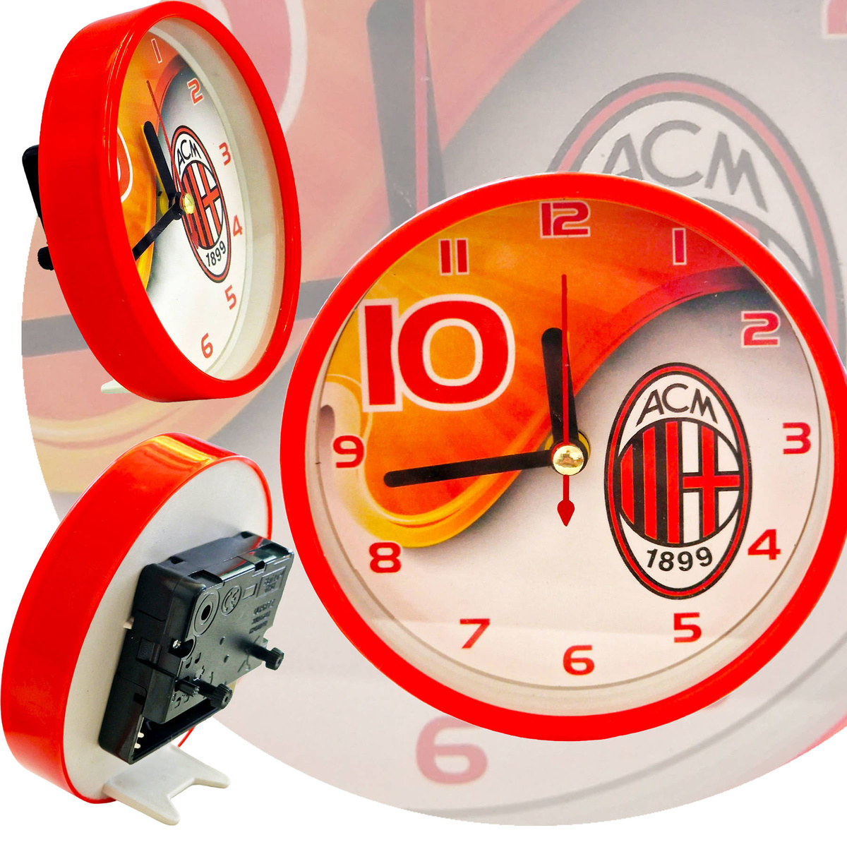 Zegar Z Budzikiem A.C MILAN