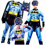 BATMAN - STRÓJ DLA CHŁOPCA GRUBY Z MIĘŚNIAMI DELUXE