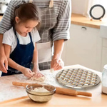 FOREMKA DO PIEROGÓW USZEK RAVIOLI PIEROŻNICA METALOWA 37 PIEROGÓW DUŻA 25CM