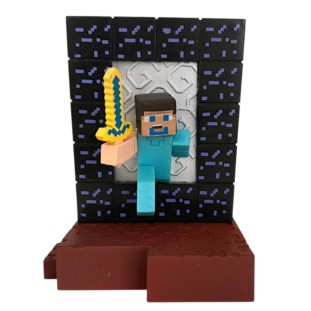 FIGURKI Z GRY MINECRAFT STEVE SMOK AKCESORIA ZESTAW 8 SZTUK FIGURKA DODATKI