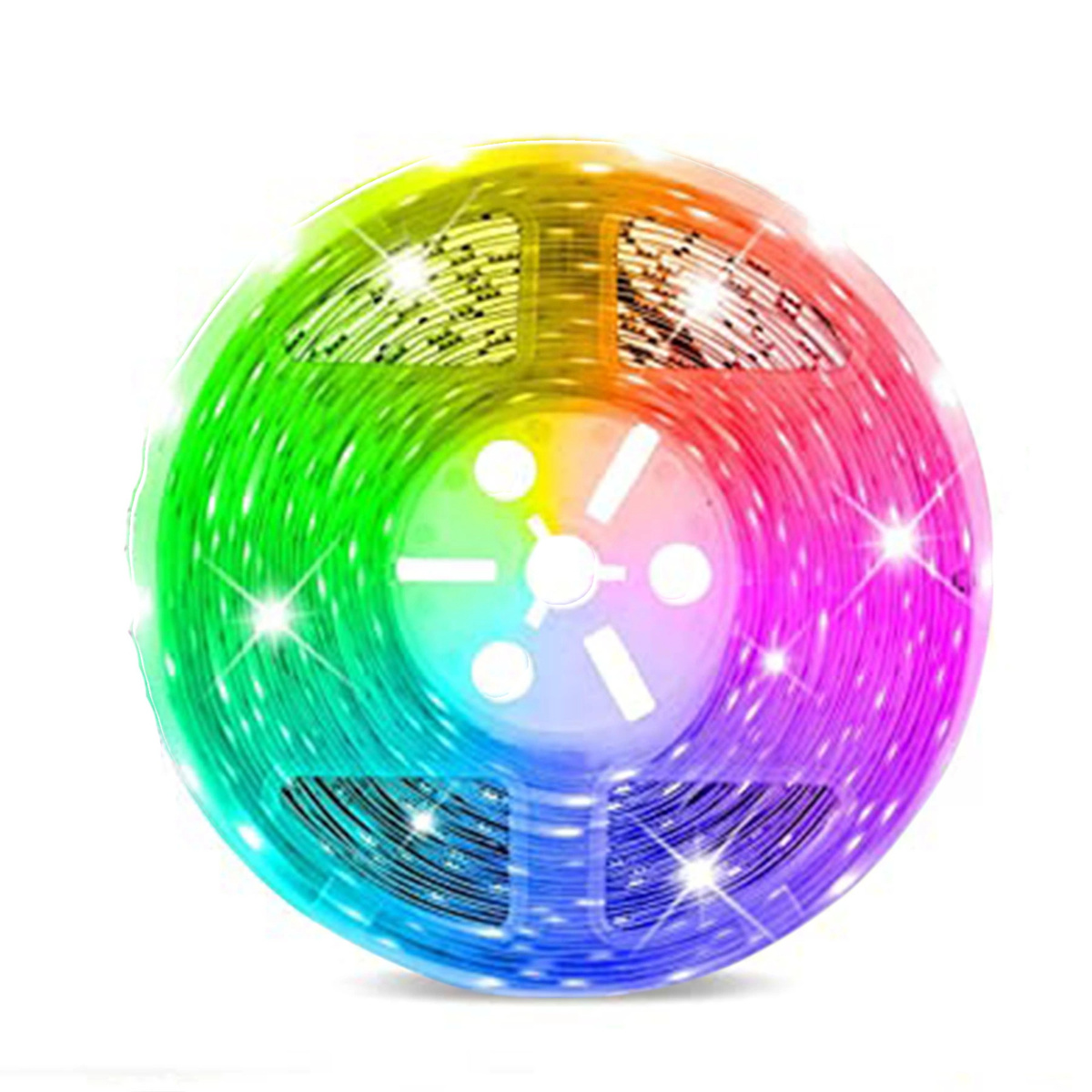 TAŚMA LED KOLOROWA WODOODPORNA 5M OŚWIETLENIE RGB KOLOROWA +  PILOT