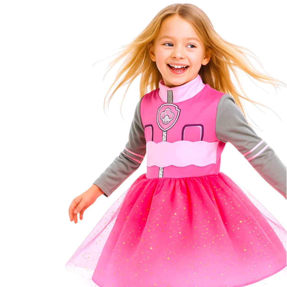 PSI PATROL STRÓJ SKYE KOSTIUM DLA DZIEWCZYNKI NA IMPREZĘ SUKIENKA L