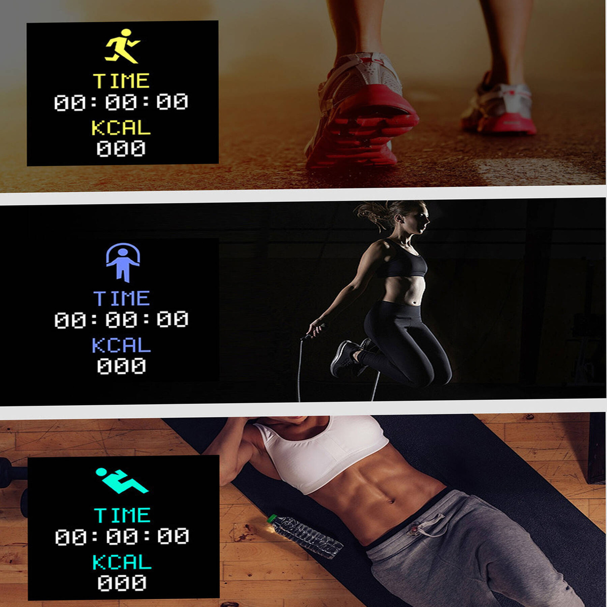 SMARTWATCH DAMSKI - MĘSKI ZEGAREK SPORTOWY SMART WATCH POWIADOMIENIA SEN 