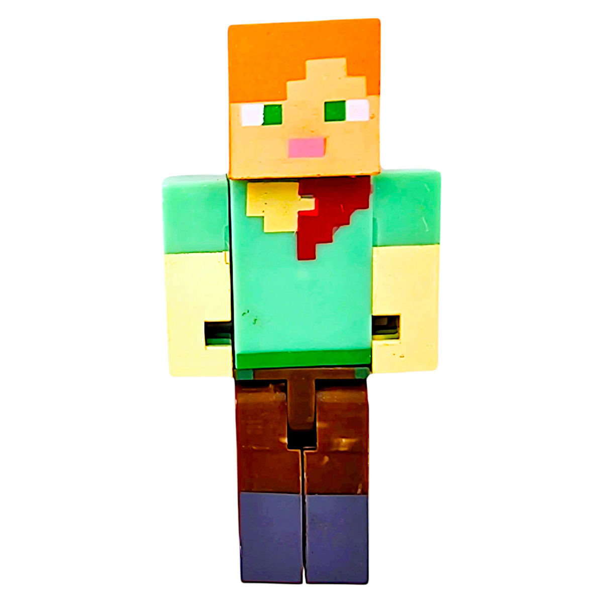 MINECRAFT FIGURKI ALEX ZOMBIE ZŁOTA ZBROJA ZESTAW 10w1 PISTOLET AKCESORIA