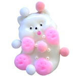 GNIOTEK ANTYSTRESOWY KOT KOTEK Z POSYPKĄ ZABAWKA SENSORYCZNA ANTYSTRESOWA