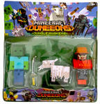 FIGURKA MINECRAFT - ZESTAW FIGUREK Z GRY 3w1 ZOMBIE OWCA MOB AKCESORIA XXL