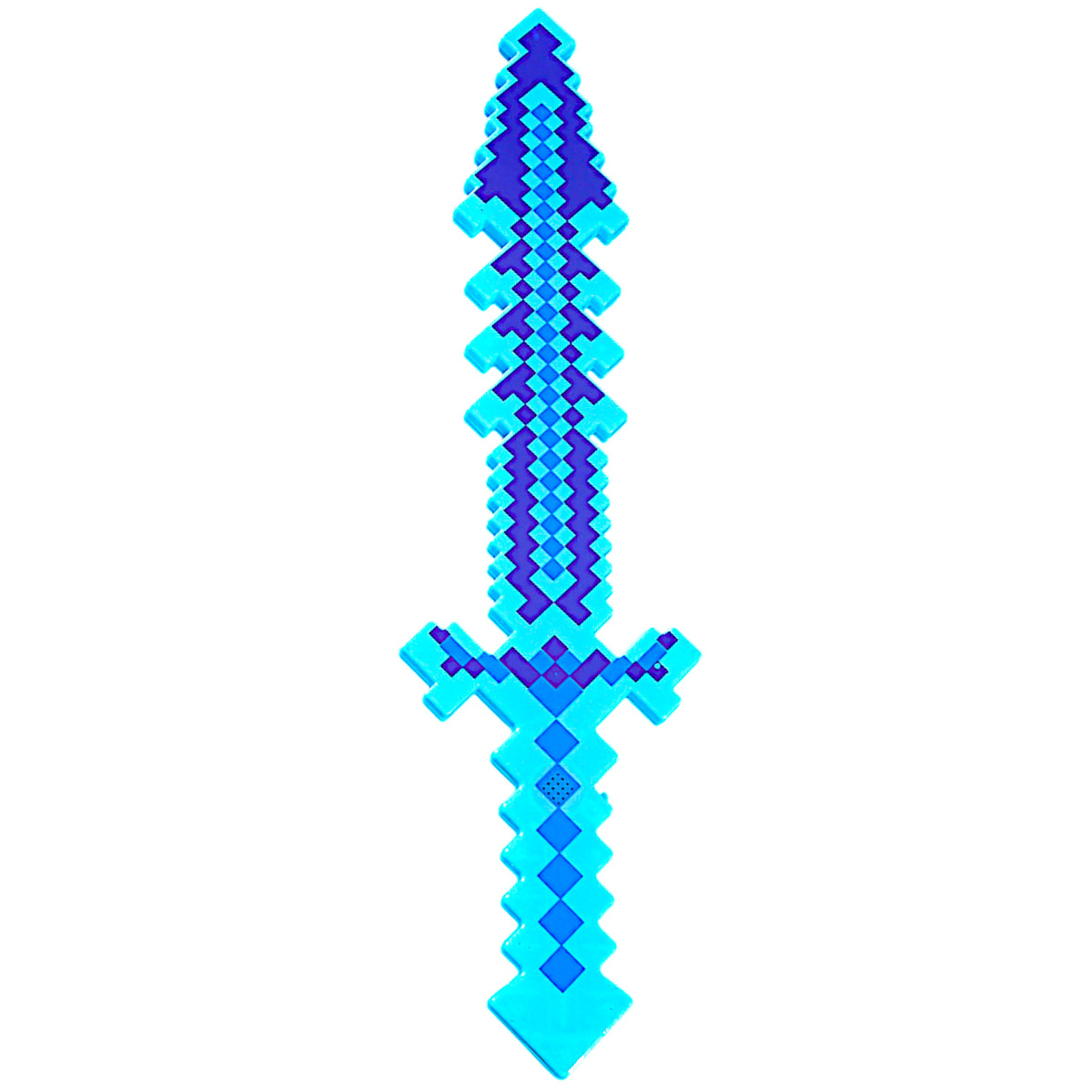 MIECZ ŚWIECĄCY Z GRY MINECRAFT DUŻY DŁUGI DŹWIĘKI 61CM PIXEL PODŚWIETLANY