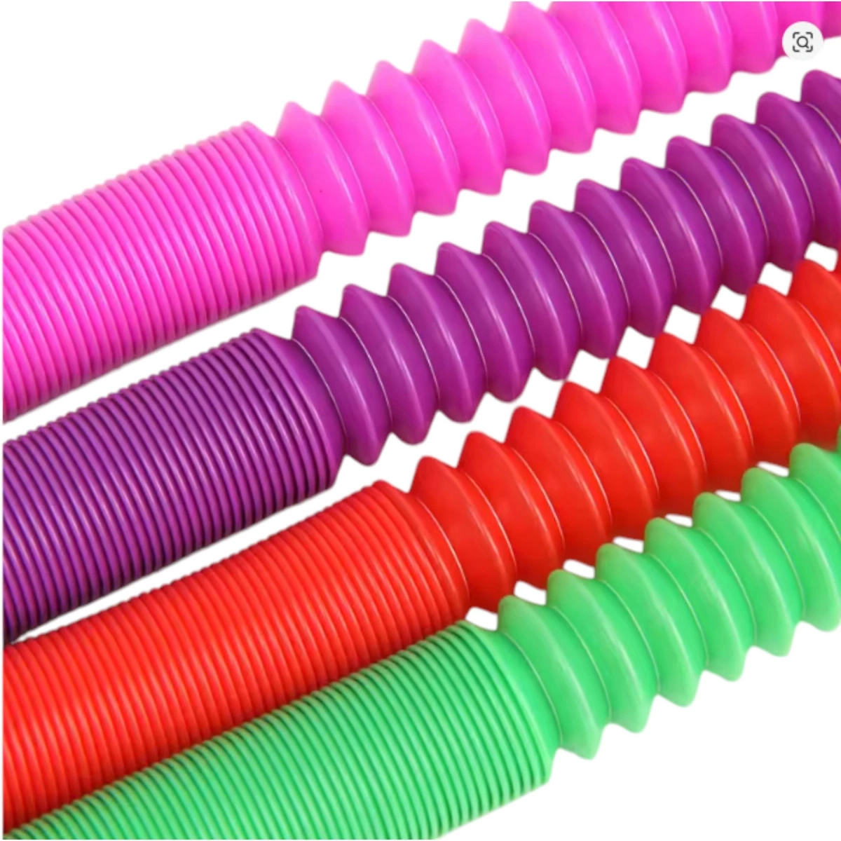 RURKA ANTYSTRESOWA SENSORYCZNA GNIOTEK RURA POP TUBE XXL MEGA ROZCIĄGLIWA - ZESTAW 4 SZTUKI