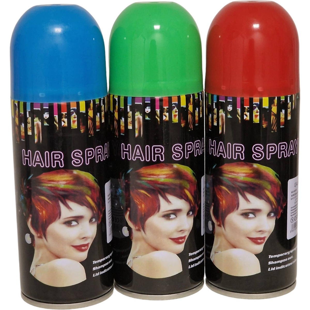 Kolorowy Spray do włosów, farba zmywalna koloryzująca ZIELONA