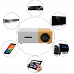 PRZENOŚNY MINI RZUTNIK PROJEKTOR LED FULL HD PRO KINO W DOMU FILMY BAJKI YH300 PRO